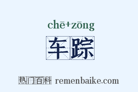 车踪是什么意思的图片